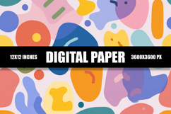 Colorful Shapes Digital Paper Product Image 1
