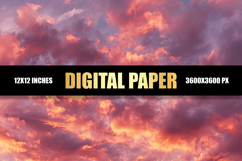 Cloudy Sky Digital Paper Product Image 1