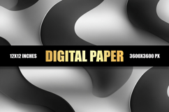 Abstract Silver Black Digital Paper Product Image 1