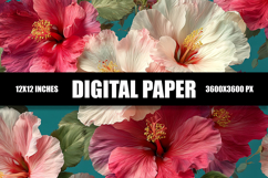 Floral Digital Paper Product Image 1
