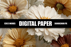 Floral Digital Paper Product Image 1