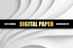White Abstract Digital Paper Product Image 1