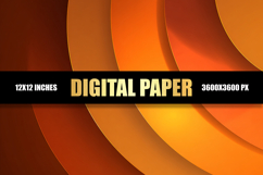 Abstract Orange Digital Paper Product Image 1