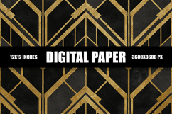 Gold Texture Pattern Digital Paper Product Image 1