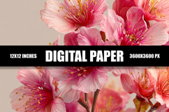 Floral Digital Paper Product Image 1