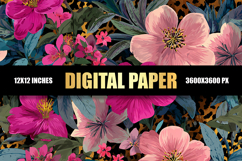 Floral Digital Paper Product Image 1