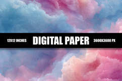 Colorful Clouds Digital Paper Product Image 1
