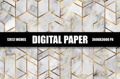 Geometric Marble Digital Paper Product Image 1