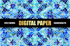 Colorful Ceramic Tile Digital Paper Product Image 1