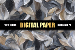 Watercolor Leaves Digital Paper Product Image 1