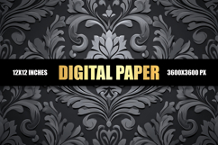 Vintage Floral Digital Paper Product Image 1
