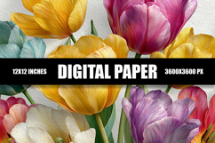 Floral Digital Paper Product Image 1