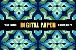 Floral Pattern Digital Paper Product Image 1