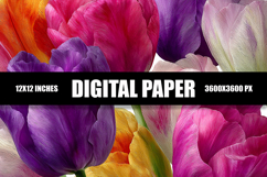 Floral Digital Paper Product Image 1