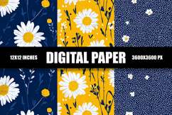Floral Digital Paper Product Image 1