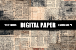 Old Newspaper Digital Paper Product Image 1