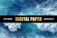 Blue Sea Digital Paper Product Image 1