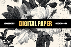 Floral Digital Paper Product Image 1