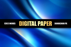 Abstract Blue Digital Paper Product Image 1
