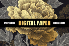 Texture Floral Digital Paper Product Image 1