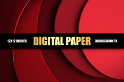 Red Abstract Digital Paper Product Image 1