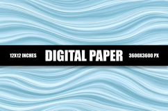 Abstract Blue Digital Paper Product Image 1