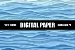 Abstract Blue Digital Paper Product Image 1