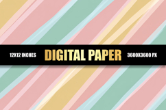 Colorful Strips Digital Paper Product Image 1