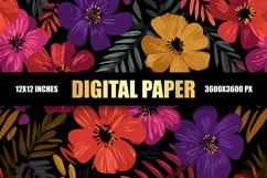 Floral Digital Paper Product Image 1