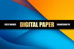 Orange Blue Digital Paper Product Image 1