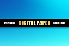 Blue Gradient Digital Paper Product Image 1