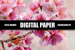 Floral Digital Paper Product Image 1