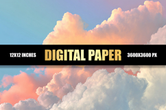 Cloud Sky Digital Paper Product Image 1