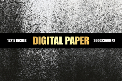 Black And White Texture Digital Paper Product Image 1