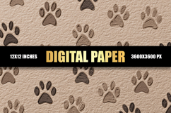 Paw Pattern Digital Paper Product Image 1