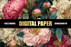 Floral Digital Paper Product Image 1