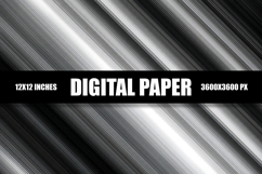 Black And White Lines Digital Paper Product Image 1