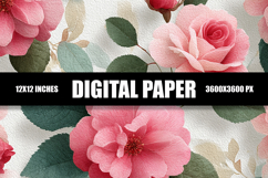 Floral Digital Paper Product Image 1