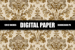 Floral Digital Paper Product Image 1