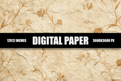 Texture With Floral Digital Paper Product Image 1