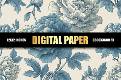 Floral Digital Paper Product Image 1