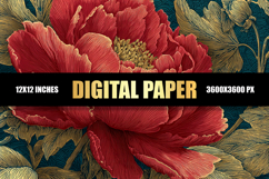 Texture Floral Digital Paper Product Image 1