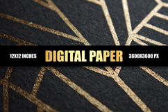 Elegant Gold Pattern Digital Paper Product Image 1