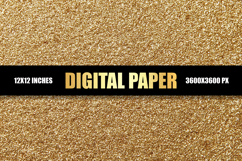 Golden Glitter Digital Paper Product Image 1