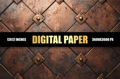 Rusty Metal Digital Paper Product Image 1