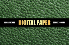 Green Leather Digital Paper Product Image 1