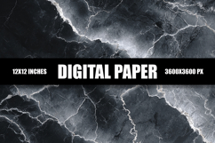 Black Marble Digital Paper Product Image 1
