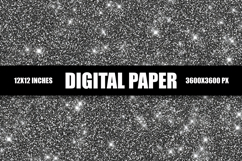 Black Glitter Digital Paper Product Image 1