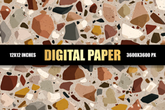 Terrazzo Flooring Digital Paper Product Image 1