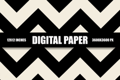 Black And White Pattern Digital Paper Product Image 1